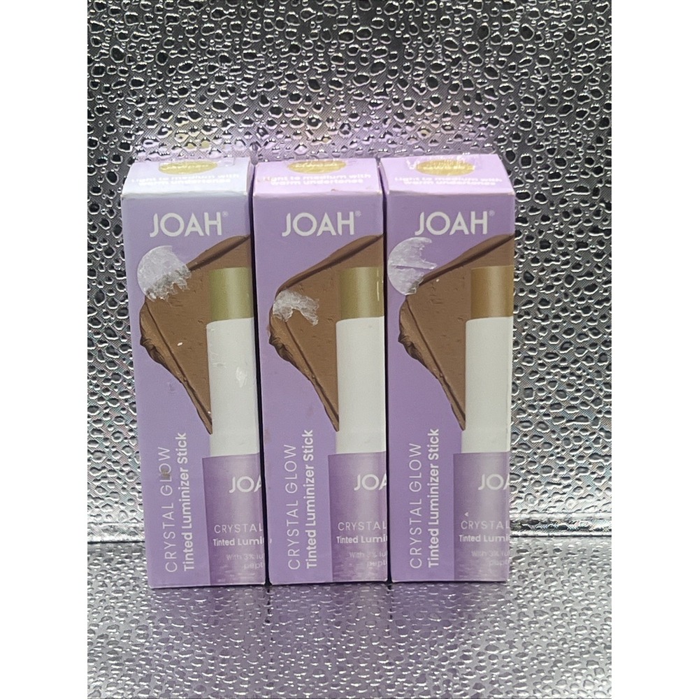 JOAH Crystal Glow Tinted Luminizer Stick Makeup Highlight MW020 Lot of 3